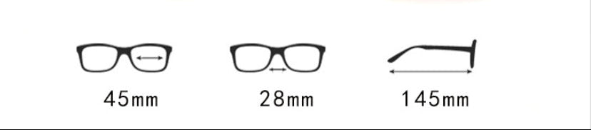 Eyeglasses with orange and black frame on a white background
