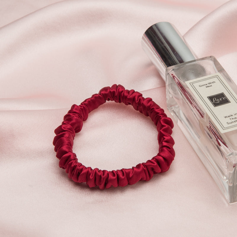Handmade large intestine silk hair tie