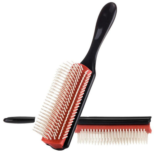 9-Row Hair Styling Brush – Portable, Lightweight & Frizz-Free.