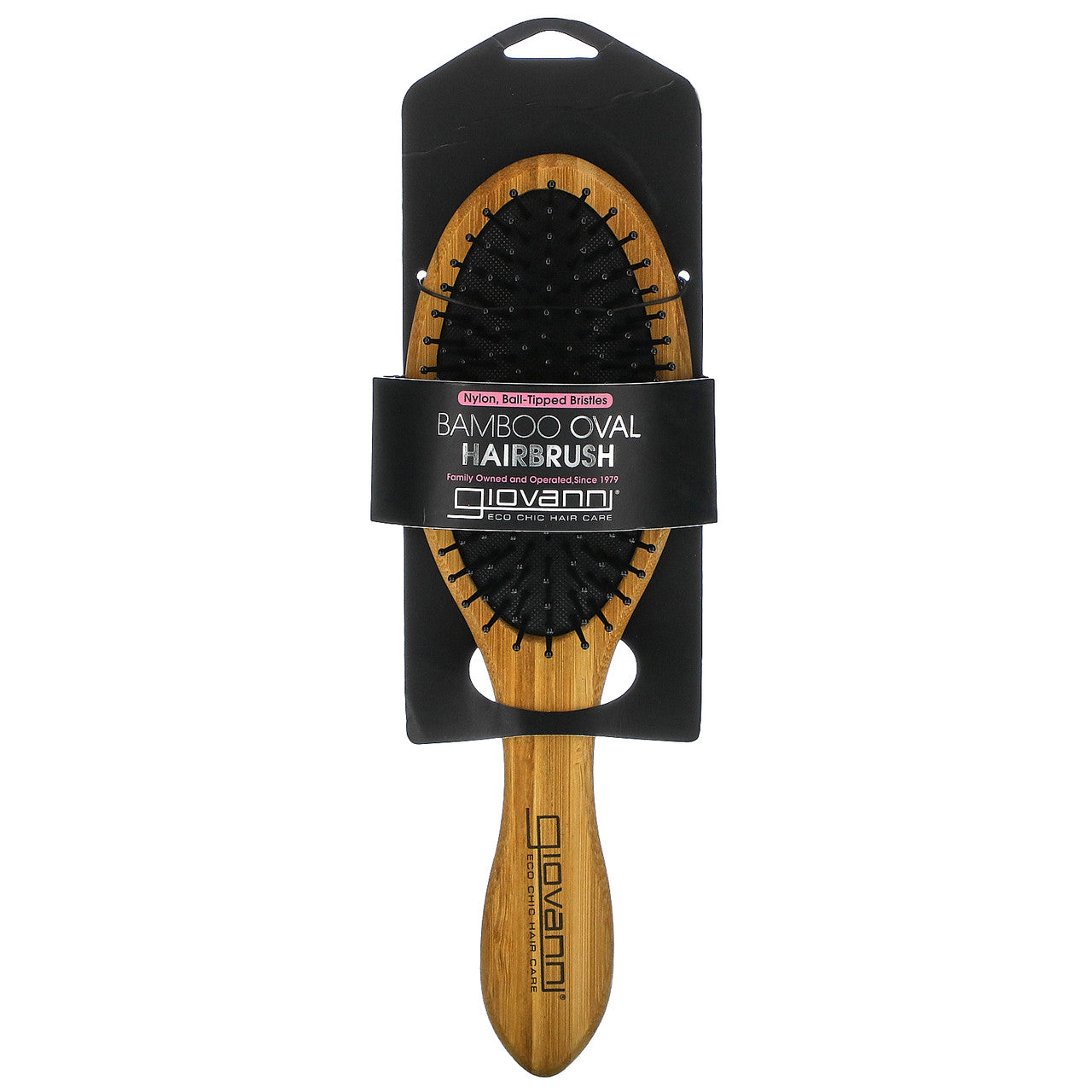 GIO BAMBOO OVL HAIRBRUSH ( 1 X 1 OZ )-1