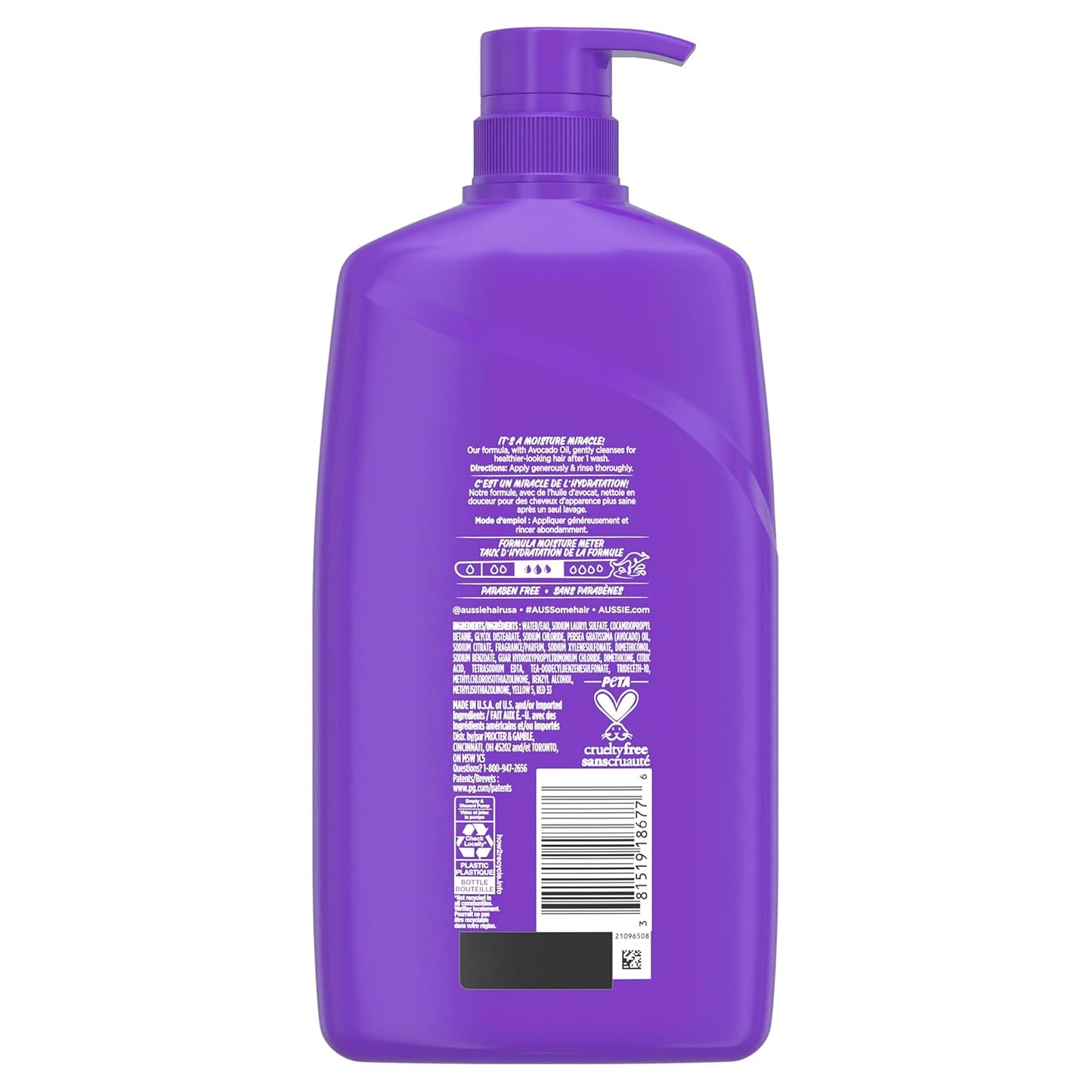 Aussie Miracle Moist Shampoo – 26.2 Fl Oz
