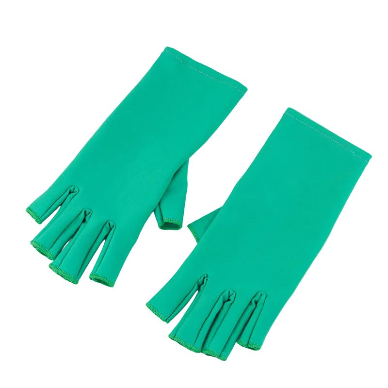 Guantes de protección UV para manicura – Sin dedos