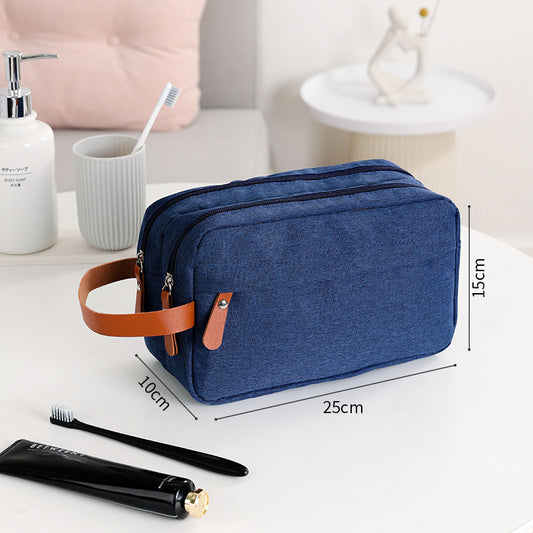 Compact Men’s Toiletry Bag Travel Grooming Organizer.