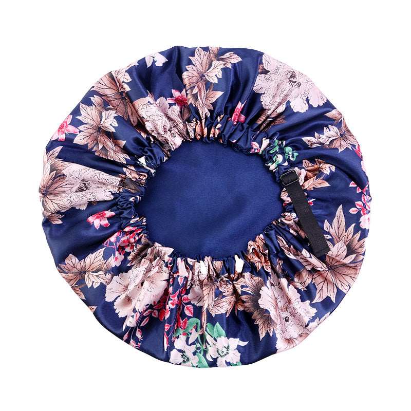 Adjustable satin sleep bonnet for frizz-free overnight hair protection
Double layer satin night cap for reducing hair breakage while sleeping
Floral satin hair bonnet secure fit for curly and straight hair care
Breathable adjustable sleep cap designed for smooth healthy hair