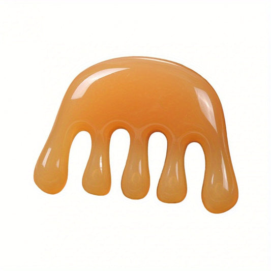 Ergonomic 5-tooth scalp massager for acupressure and tension relief
Plastic scalp comb for massage, circulation, and hair treatment
Multifunctional scalp massager for stress reduction and scalp stimulation