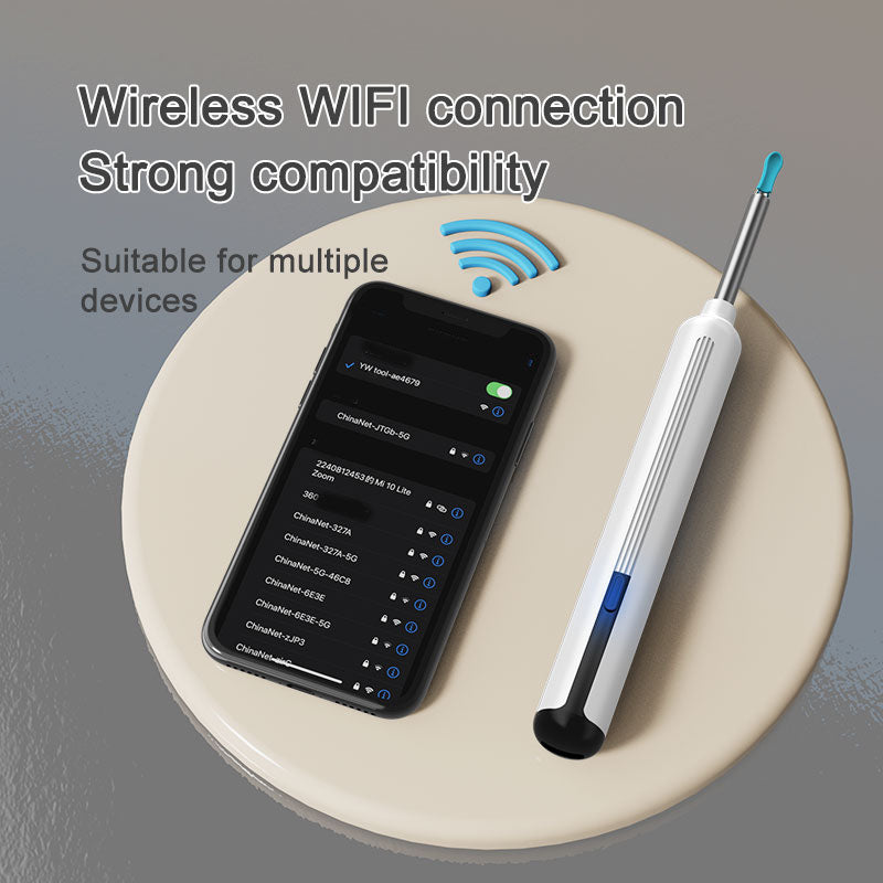 Smart Ear Wax Removal Tool with 1080P HD Camera & LED Lights – Wireless Ear Cleaner for iOS & Android