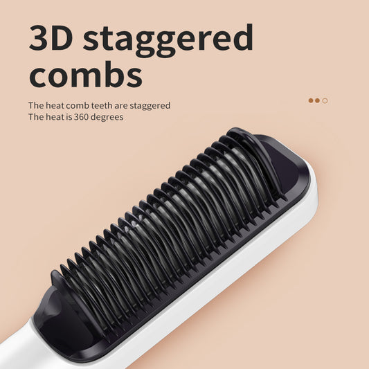 Electric hot comb hair straightener brush for smooth sleek styling
Anti frizz hair straightening brush with negative ion technology
Heated comb brush for quick salon style results at home
Hair straightener brush for silky shiny frizz free hair