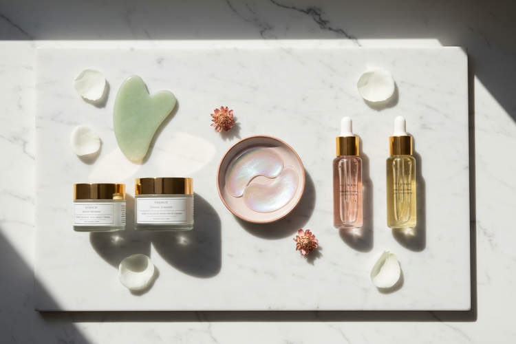 Curated facial and beauty collection for healthy, glowing skin Essentials to refresh, hydrate, and revitalize skin and hair Spa-like home beauty and self-care accessories Complete set for effortless daily grooming and skincare