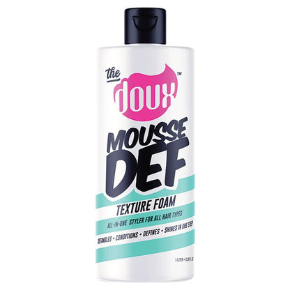 The Doux MOUSSE DEF Texture Foam for curl definition
Lightweight curl mousse for frizz-free textured hair styling
The Doux styling foam for wash-and-go and twist-out styles
Professional texture foam for soft shiny defined curls