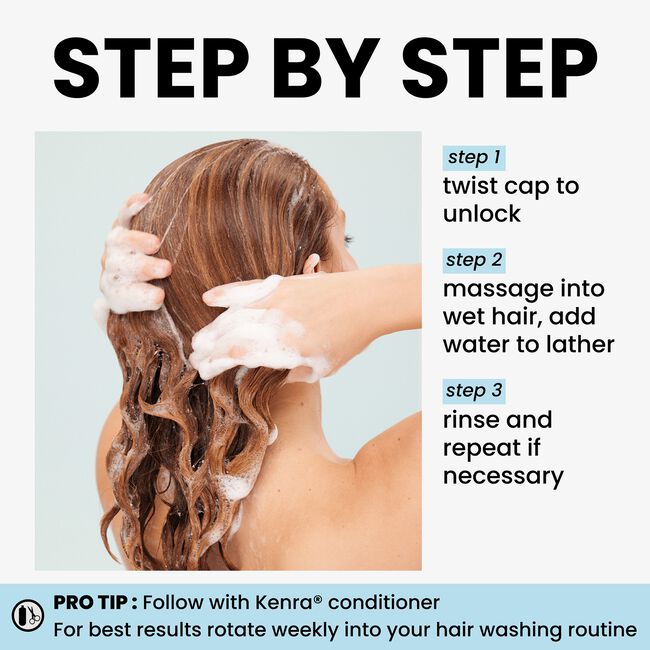 Kenra Professional Classic Clarify Shampoo for deep cleansing hair
Clarifying shampoo removing buildup and excess oil from hair
Kenra shampoo bottle for refreshing dull and lifeless hair
Professional clarifying shampoo for clean healthy-looking hair