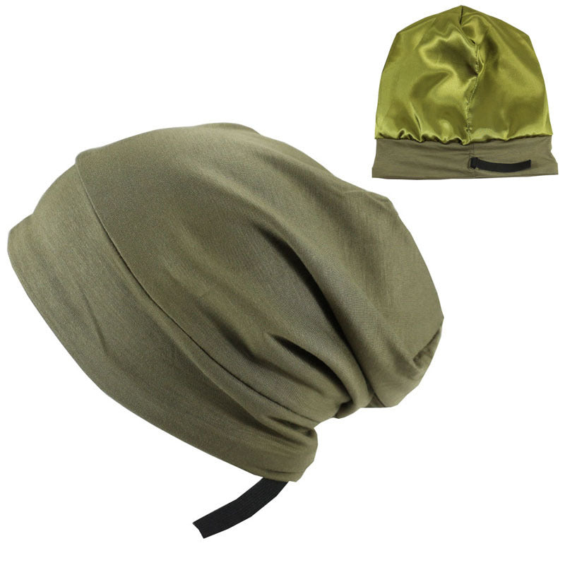 mens satin lined cap adjustable hair protection hat
soft satin interior cap reduce hair breakage men
casual adjustable hat lightweight spring autumn wear
stylish mens cap smooth lining comfortable fi