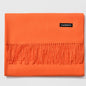 Cashmere scarf solid color- keep neck warm and protect your ends