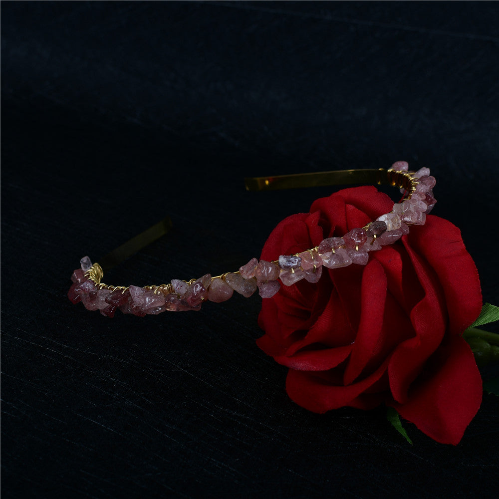 Crystal Amethyst Bridal Headband