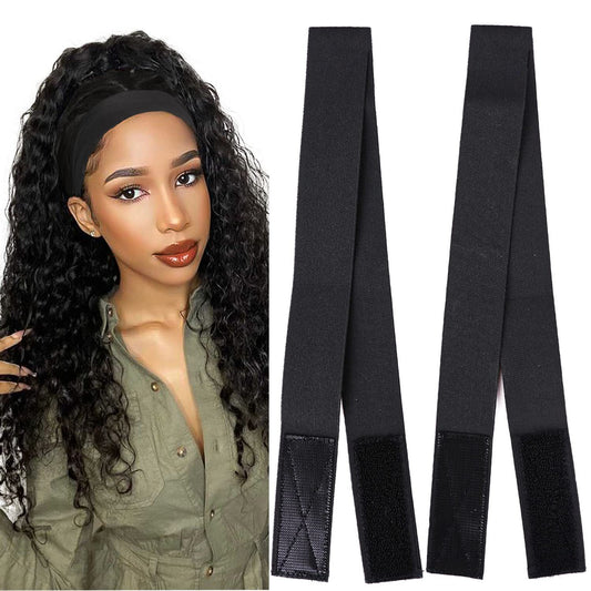 Black Velcro Adjustable Wig Elastic Band | Secure Wigs