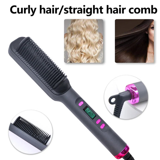 Negative ion electric hot comb hair straightening brush for smooth hair
Anti-scald hot comb straightener for natural and curly hair
Multifunctional electric hair straightening comb with fast heat technology
Professional hot comb styling tool for sleek frizz-free hair