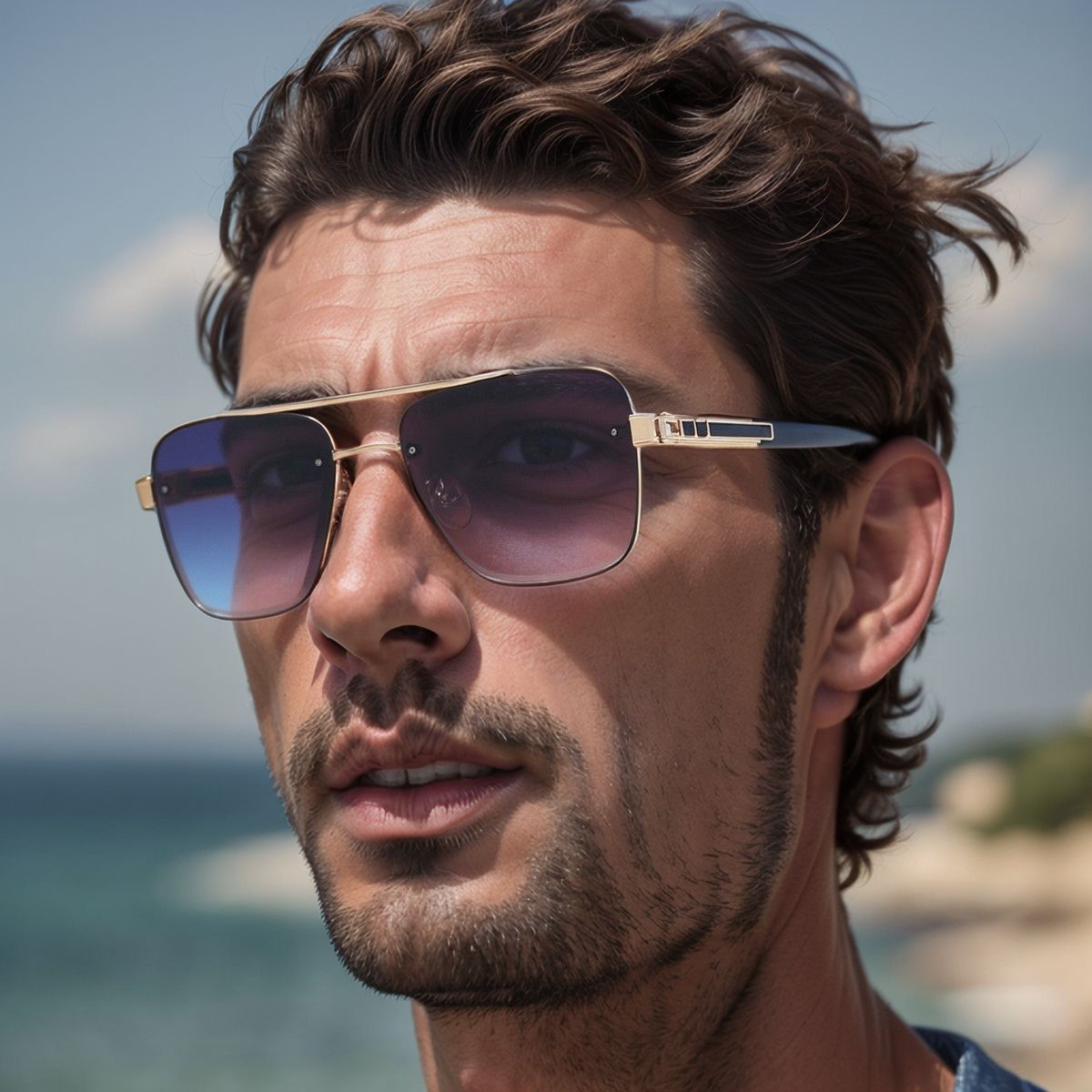 Retro men sunglasses lightweight UV protection vintage style
Stylish male sunglasses casual retro fashion eyewear
Lightweight PC lens sunglasses for men outdoor wear
Trendy retro sunglasses 7 color options for men