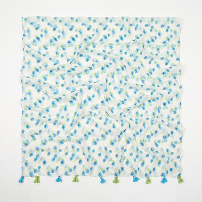 Light Blueberries Cotton Linen Bali Yarn Scarf