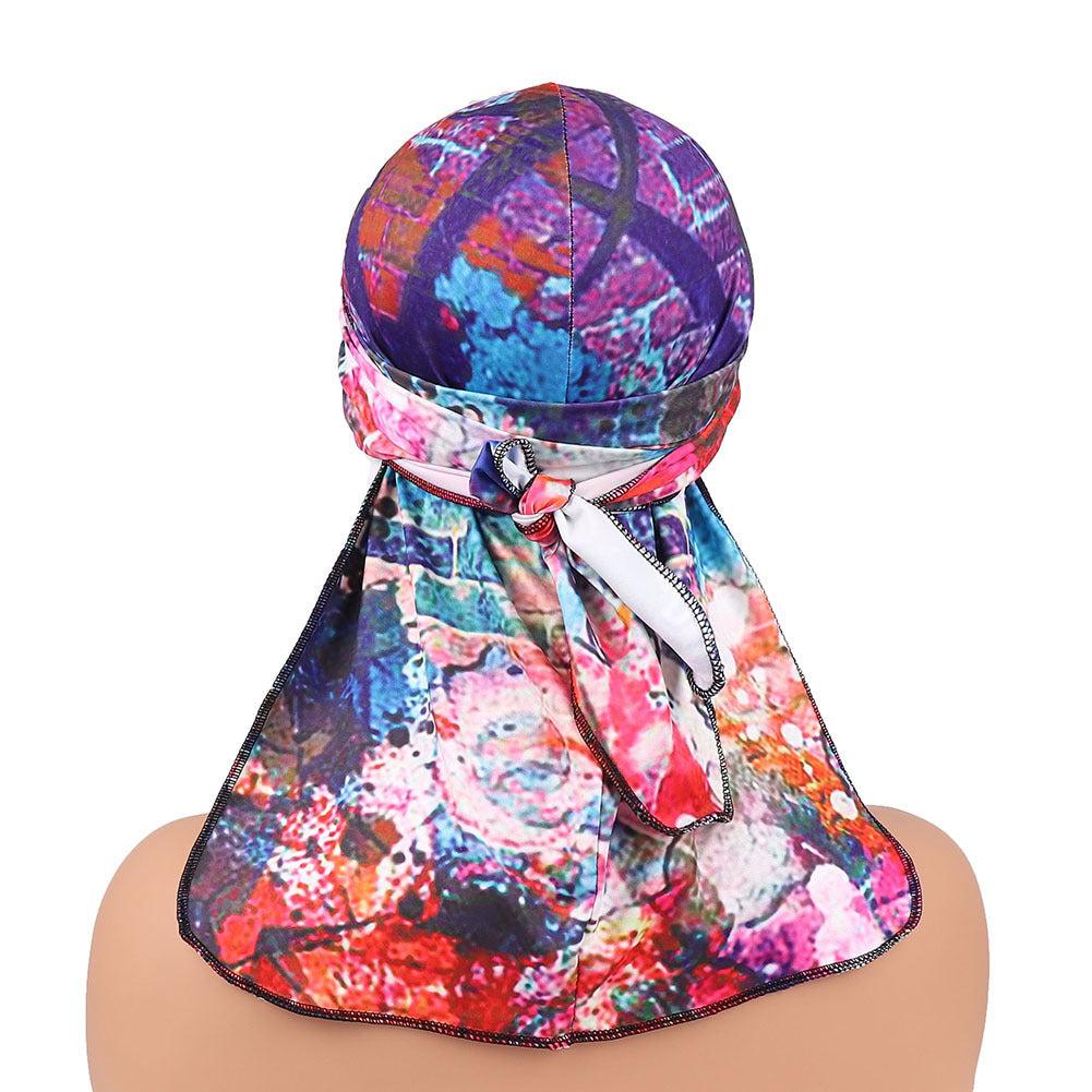 Adult and kids printed milk silk durag pirate hat streetwear style
Soft hip-hop wave cap durag for men women and children
Breathable pirate durag headwrap with fashionable printed design
European American style durag cap for wave protection and fashion