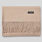 Cashmere scarf solid color- keep neck warm and protect your ends
