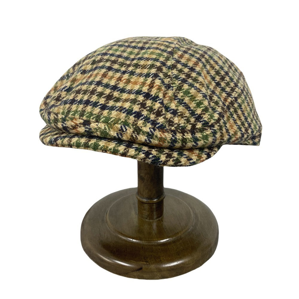 Vintage Tweed Hat – Classic Round Crown Windproof Fashion Hat for Men & Women.