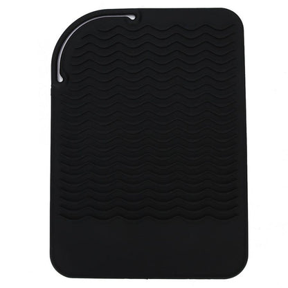 silicone heat resistant pad for hair straightener protection
salon styling mat for curling iron heat safety
non slip silicone heat resistant hair tool mat
hair styling heat insulation pad for home and salon use