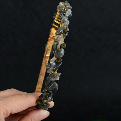 Crystal Amethyst Bridal Headband