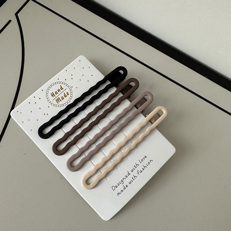 Alloy Hair Clips | Coffee Color Barrettes Set