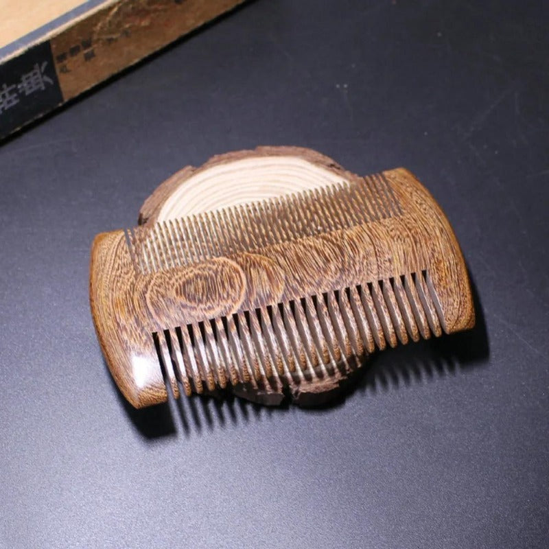 Handmade Natural Wooden Beard Comb