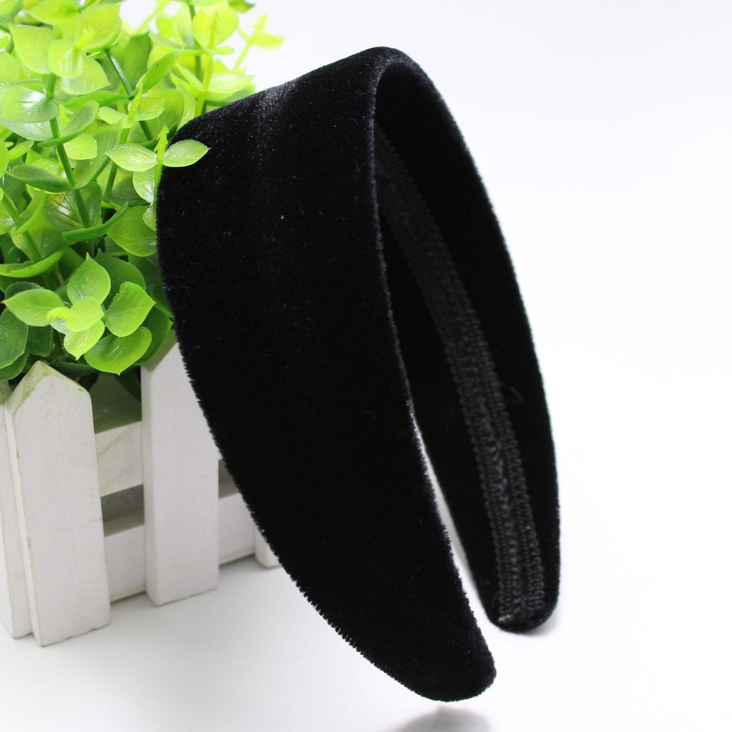 Retro Velvet Wide Tiara Headband