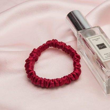 Handmade large intestine silk hair tie