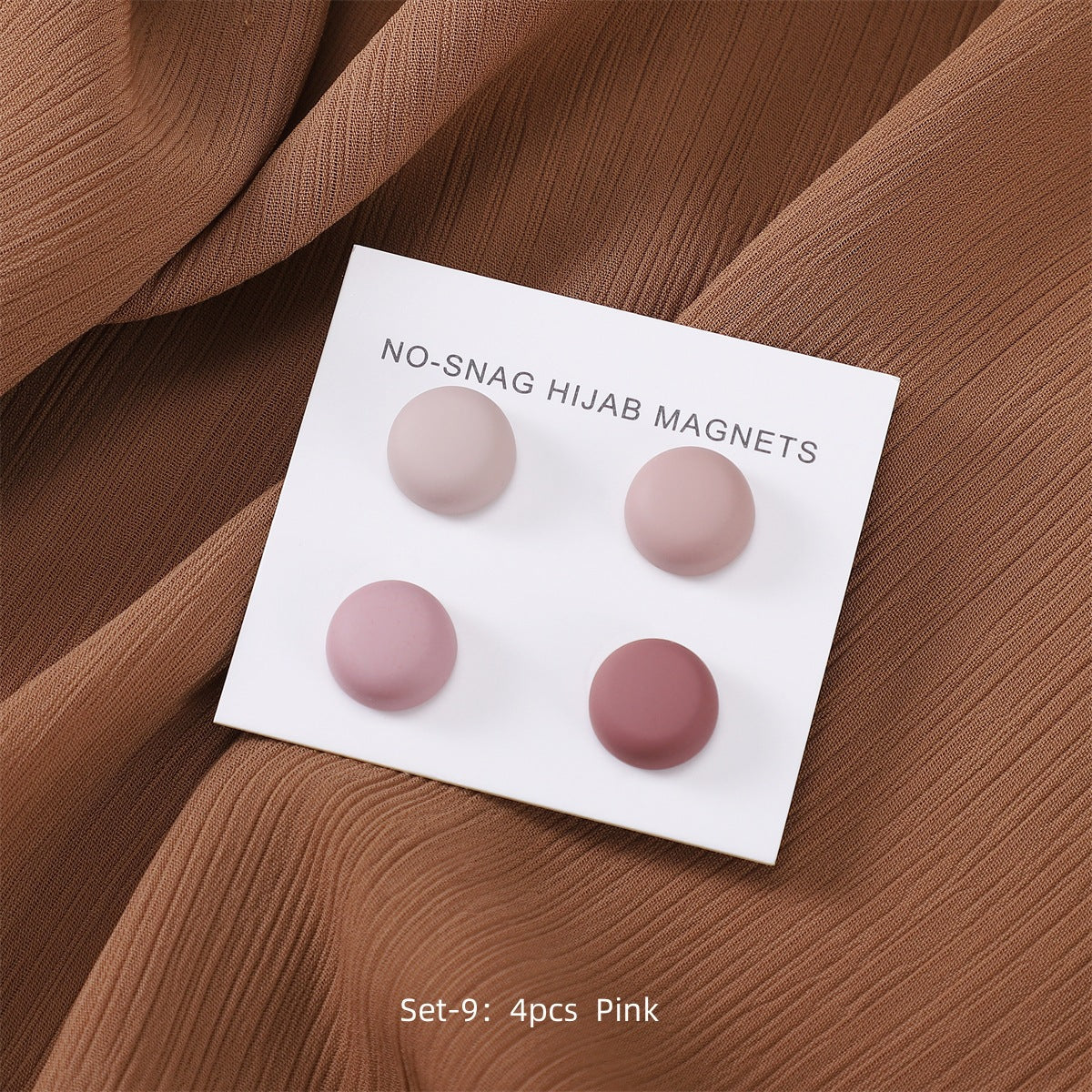 Magnetic hijab pins no snag colorful macaron clasp set
Strong magnetic scarf clips holding hijab without holes
Round colorful hijab magnets for secure fabric hold
Lightweight no snag hijab clasps for everyday wear