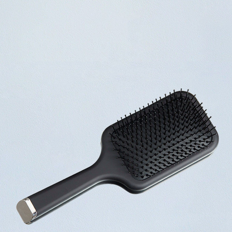 Lightweight paddle hair brush with soft cushion for scalp massage