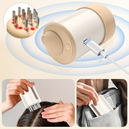 Rechargeable Scalp Massage Comb – Hair Stimulator & Oil Absorption Tool