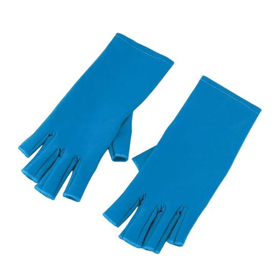 Guantes de protección UV para manicura – Sin dedos