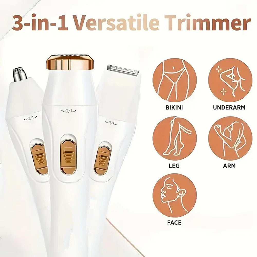 Compact electric shaver for women. Smooth, irritation-free hair removal for sensitive skin, face, and body—ideal for home or travel.