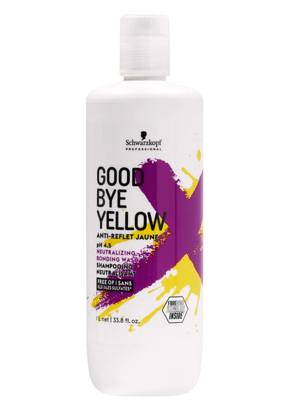 Champú Goodbye Yellow de Schwarzkopf – Lavado tonificante anti-naranja