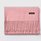Cashmere scarf solid color- keep neck warm and protect your ends