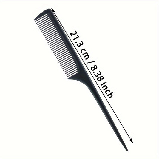 2pcs Hair Types, Tail Comb Black Styling Comb Plastic Anti-Static Heat Resistant Tail Comb for All Fine and Wide Tooth Teasing Comb for Men and Women Gifts for Women, Christmas Decorations, Christmas Gifts