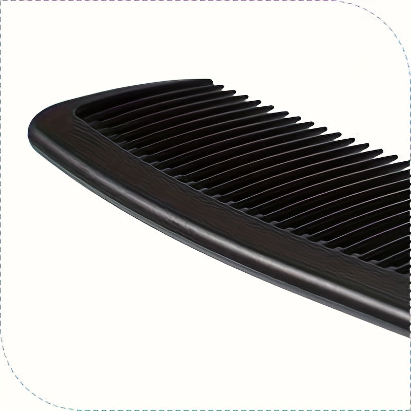 3pcs Haircutting Wide-Tooth Comb Set, Smooth Hairstyling Kit, Carbon Fiber Styling Haircutting Comb, Anti-Static and Heat-Resistant, Black, Suitable for Men and Women with Curly Hair at Home, for Salon and Home Use, 3pcs Haircutting Set