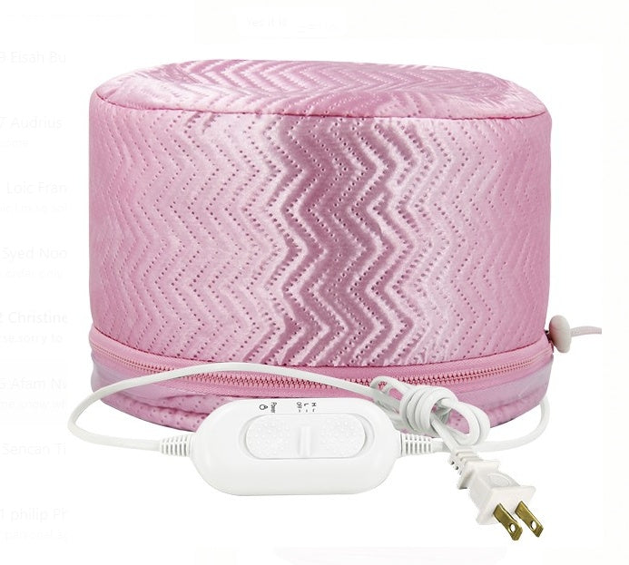 Hair steamer cap improving moisture absorption and softness
Adjustable heat deep conditioning cap for frizz control
Portable heated cap for at home hair treatment
