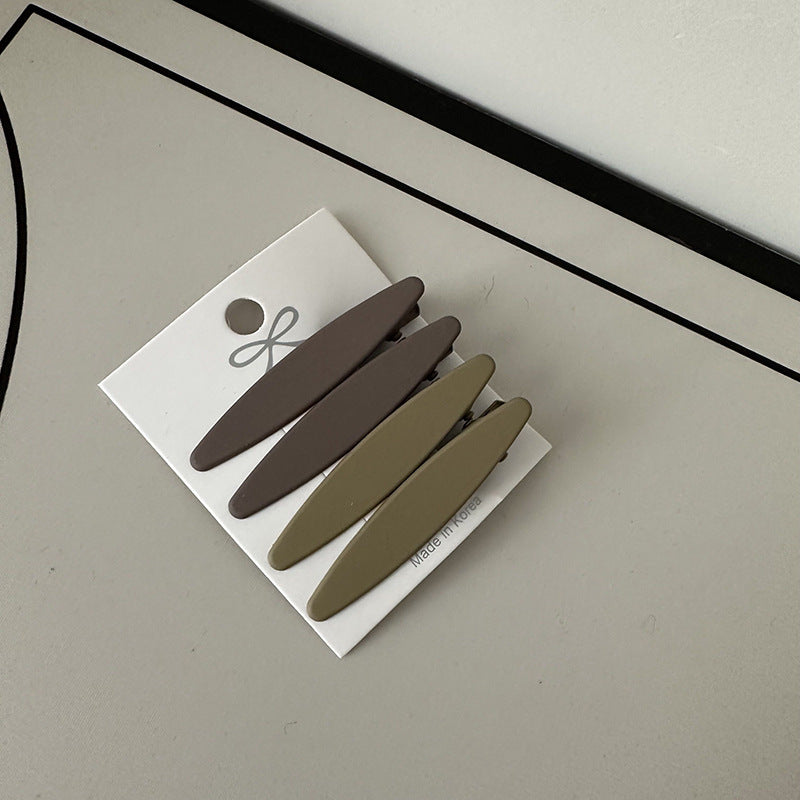 Alloy Hair Clips | Coffee Color Barrettes Set