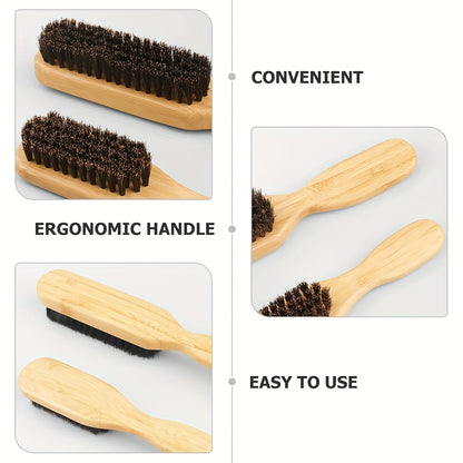 3 Pack Professional Hard Bristle Brush | Suitable for Women & Men | Edge Control Smoothing Brush