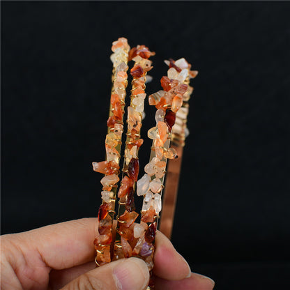 Crystal Amethyst Bridal Headband