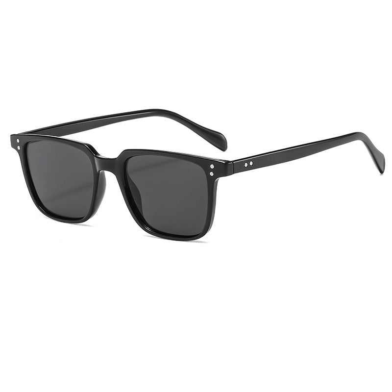 Men box style sunglasses black frame UV400 protection
Stylish red box sunglasses for men fashion eyewear close up
Blue transparent frame sunglasses UV protection outdoor wear
Lightweight PC frame box sunglasses trendy modern design