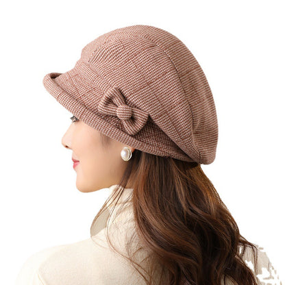 Plaid fisherman hat with bow detail for women
Warm acrylic dome cap in camel color stylish winter hat
Elegant plaid bucket hat khaki casual fashion accessory
Dark blue plaid fisherman hat soft warm winter cap
Chic dark gray plaid hat with bow simple elegant style
Women's all-match plaid hat cozy cold weather accessory