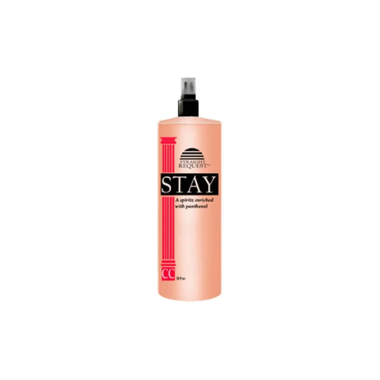 "Hair spritz with light hold, non-sticky finish, and added shine"
"Panthenol and silk protein spray for smooth, conditioned hair"
"Lightweight styling spritz for control, sheen, and easy wash out"