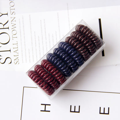 Vintage TPU hair rings no crease ponytail holders multi color
Strong hold hair ties for buns and ponytails flexible design
Geometric hair rings worn as wrist accessory and hair tie
Durable TPU hair bands for thick hair everyday styling