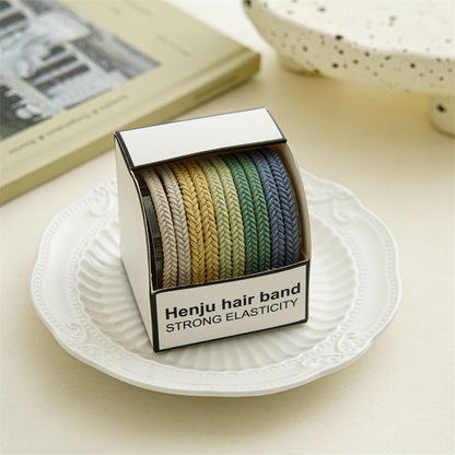 Elastic Rubber Band Hair Rope | Simple Durable Woven