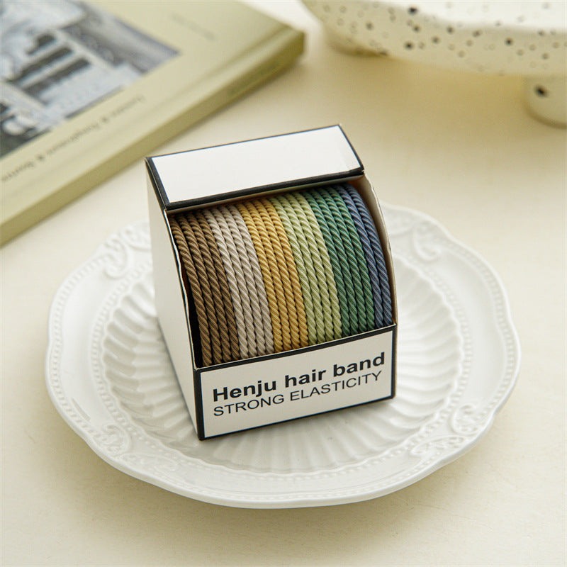 Elastic Rubber Band Hair Rope | Simple Durable Woven