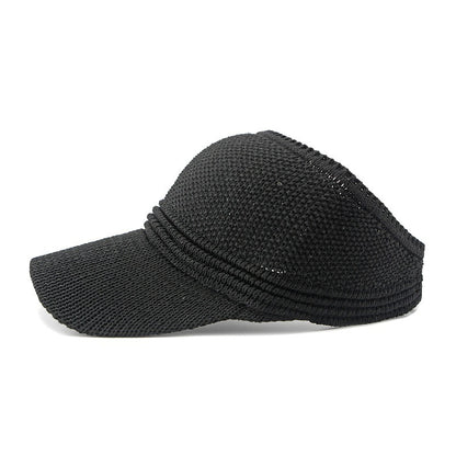 Lightweight knitted baseball cap for women with sun protection
Adjustable retro sun-proof cap in black, khaki, beige, and pink
Breathable polyester baseball cap for outdoor summer activities
Stylish casual cap for travel, festivals, or everyday wear